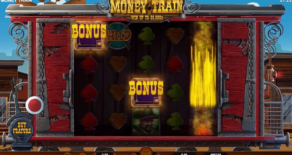 Money Train Slot Spieloberfl&auml;che